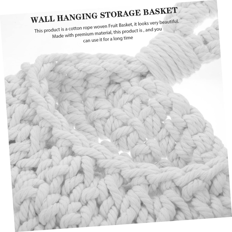 SHOWERORO Multi-purpose Wall Hanging Basket Kitchen Fruit Veg Storage Woven