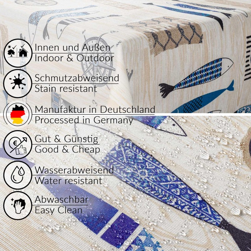 Fabric Tablecloth, Table Linen, Textile, Cotton, Polyester, Fabric, Washable, Easy