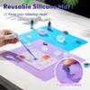 HeyClear Silicone Measuring Cups Kit for Epoxy Resin 250&100ml Mixing