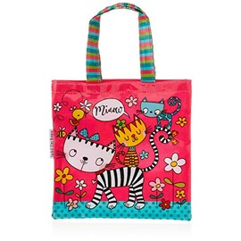 Rachel Ellen Designs - Children's Mini Tote Bag -Cats Miaow Design - PVC Coated Wipe Clean