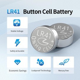 Fuspower LR41 AG3 392 384 192 Battery 1.5V Button Coin Cell Batteries (20 Count (Pack of 1))