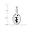 Sterling Silver Dog Ash Holder Pendant Necklace with Chain