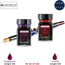 Monteverde Chameleon (Burgundy) Gorilla (Red) G309CM G309GO 30ml Each Ink Bottle