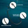 Reaction Tackle Offset EWG Worm Hooks (25-Pack) - 1/0