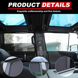 for Hummer EV SUV Truck Accessories Sun Shade Side Window Shades-Privacy Curtains Block Light Car Window Covers Side Window Sun Shade Keeps Cooler for Taking a nap,Camping (Front &Rear, 4PCS)