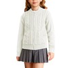 GRACE KARIN White Sweater Size 10-12 for Girls Zipper Long