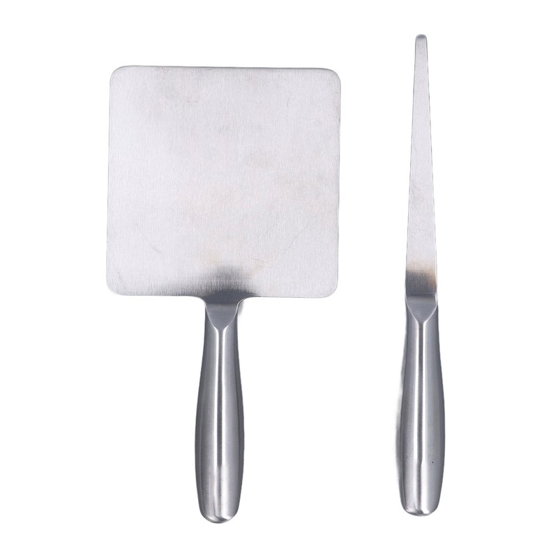 Food Scraper with Picking Stick Stainless Steel Dough Scraper Multipurpose