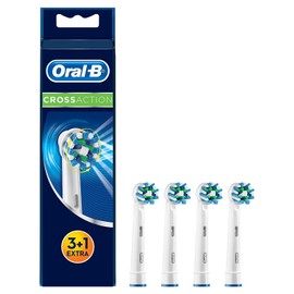 Oral B Cross Action - 4 cabezales de cepillo para polvo de dientes eléctricos