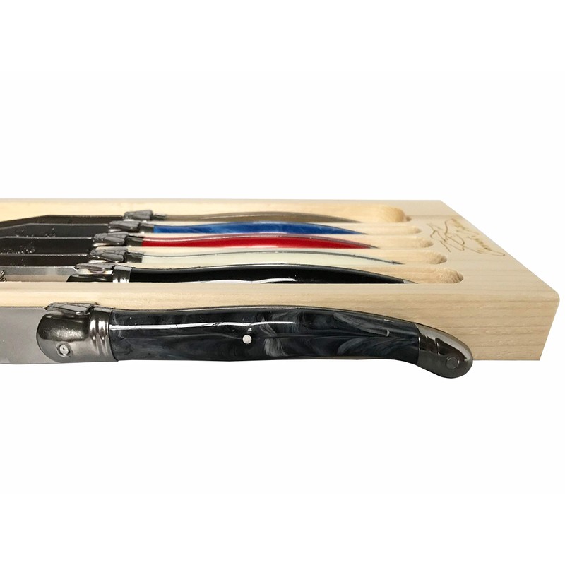Clermont Coutellerie Laguiole Serrated Edge Sharp Premium Dishwasher Safe Full