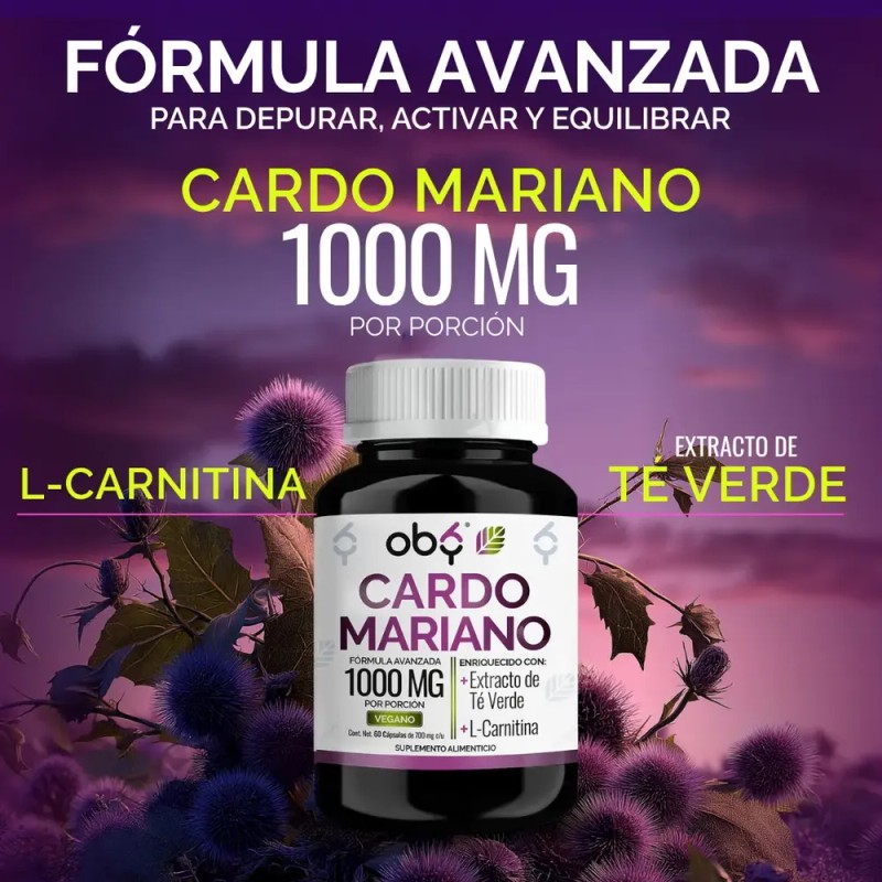 Cardo Mariano Silimarina 100% Natural + Extracto Te Verde +