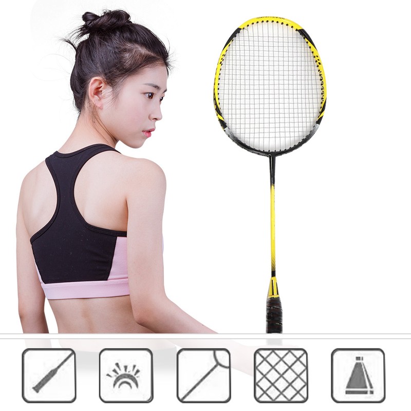 1 Pair High strength Sport Badminton Racket Durable Aluminium Alloy