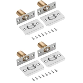 Magnetic Ball Door Catch, Grey, Concealed Hardware Lock for French Doors, Double Cabinet Doors, Quiet Closet ﻿