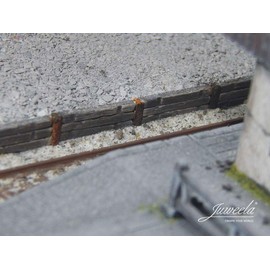 Juweela 21313 - Pouring Platform with Wooden Sleepers and Track Profile, TT Gauge, 1:120