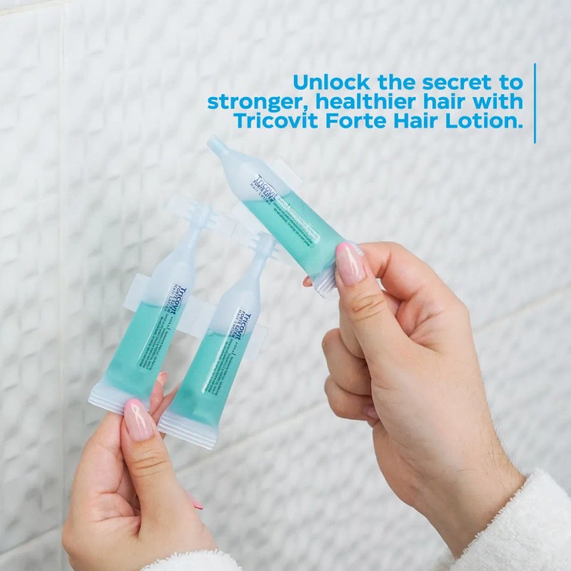 Tratamiento Anticaída Tricovit Forte Hair Growth 5 Ampollas