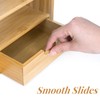 Eorbow Eorbow Bamboo Desktop Bookshelf, Expandable Counter Bookcase, Storage Shelves