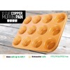 LavoHome Copper Ceramic Nonstick Solid Aluminum Muffin Pan for 12