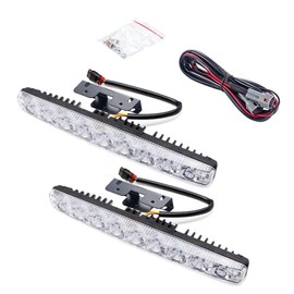YIJINSHENG Car Universal Fit 9 LED High Power LED Daytime Running Lights DRL Kit Extreme Bright Spot Fog Lamp Xenon White Auto Accessories