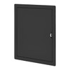 Miratic Inspection Flap Black ABS Material (25 x 30 cm)