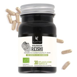 Reishi Organic Plantae® Vegetable Capsules Strengthens Natural Defences Strengthens the Immune System (30 Capsules)