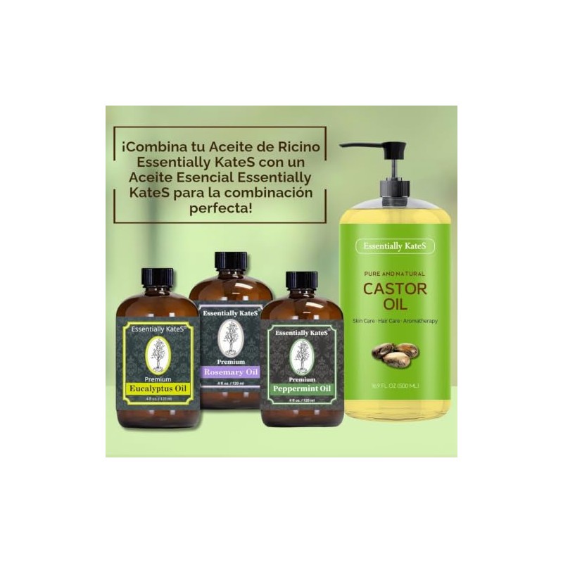 Essentially KateS- Aceite de ricino 16,9 fl oz - 100%