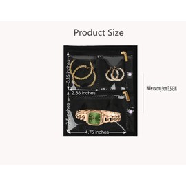 GSXRB Travel Jewelry Organizer Case with Clear Zipper Pouches,3pcs Velvet Jewelry Storage Book Binder, Multi-Layer Inner Pages for Earrings/Rings/Necklace/Bracelet, Compact & Waterproof(Black lining)