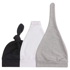 Pesaat Newborn Hospital Knot Hat 0-6 Months Baby Boys Girls Beanie Solid Infant Hats Autumn Winter