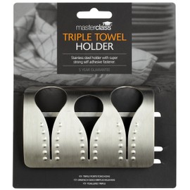 Master Class Professional Stainless Steel Triple Towel Holder