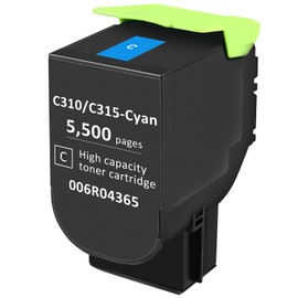 oxwim for Xerox C310 C315 Toner Cartridge,Cyan 5500 Pages Extra High Capacity Replacement 006R04365 Compatible 006R04357 Standard Ink Cartridge for Xerox C315DNI C310DNI Color Multifunction Printer (Cyan)
