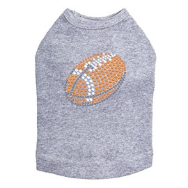 Football (Orange #2) - Dog Shirt, XL Heather Gray