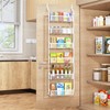 Fovkdcvw Over the Door Pantry Organizer, 6-Tier Pantry Door Organization