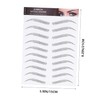 Baluue 3sets False Eyebrow Stickers Instant Natural Brows Easy Application