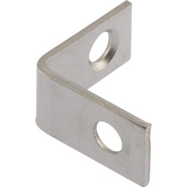 Hardware Essentials 853454 Stainless Steel Corner Brace 1" x 1/2" - 2 Pack