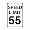 Speed Limit 55 Mph Sign Road Traffic Street Aluminum Metal
