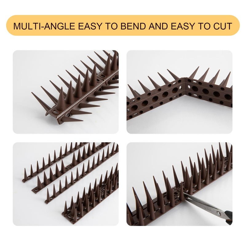 OFFO Bird Spikes, Pigeon Outdoor Deterrent Device for Cat Keep