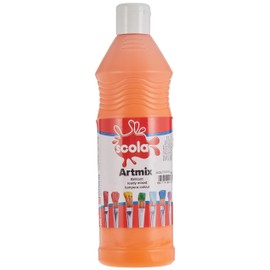 scola Orange 600ml Artmix Ready Mixed Washable Coloured Paint