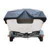 GXYWADY 20-22ft Black Heavy Duty 210D Boat Cover Replacement for