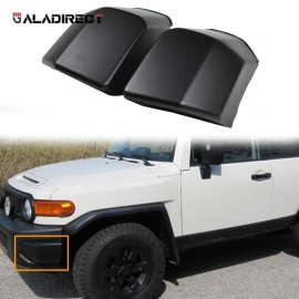 Unbranded Fit Toyota FJ Cruiser 2008-2014 Pair Black Front Corner Bumper End Cap LH & RH
