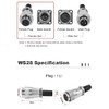 LeHang WS28 28 mm 3 Pin 50 A Aviation Connector