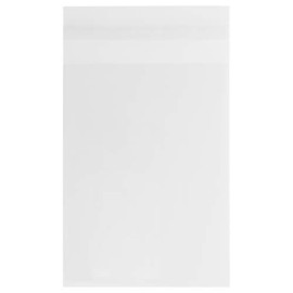 JAM PAPER Cello Sleeves with Self Adhesive Closure - A6 - 4 15/16 x 6 9/16 - Clear - 100/Pack
