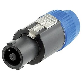 GEWA Alpha Audio Stecker Lautsprecherkupplung Lautsprecherkupplung, 4-polig, mit Zugentlastung, für Kabel bis 10mm Durchmesser