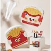 24x7 Topper Box Lunch De Figuras Grande + Palillos Figuras