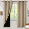 BGment Thermal Insulated 100% Blackout Curtains for Bedroom with Black
