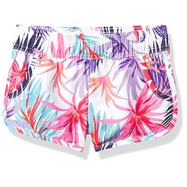 Kanu Surf girls Sandy Upf 50+ Quick Dry Beach Elastic Waist Boardshort Board Shorts, Cool Breeze White, 12 14 US