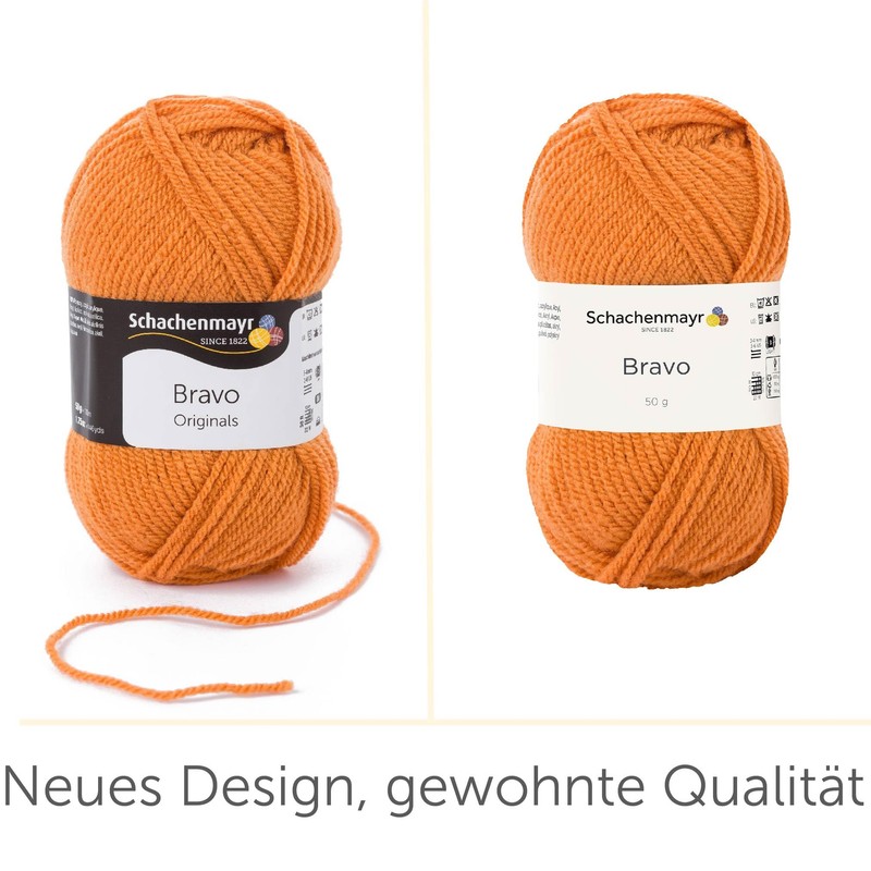 Schachenmayr Bravo 50 g Amber Hand-Knitting Yarn