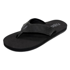 Flojos Men's Select Flip-Flop, Black, 7