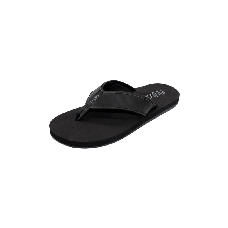 Flojos Men's Select Flip-Flop, Black, 7