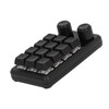 Mini Gaming Keypad 12 Keys 2 Knobs Blue Switch Black