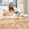 Faux Fur Heated Throw Blanket for Couch - 50"X60" Bubble