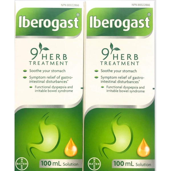 Iberogast LARGE SIZE (100ml) TWO BOTTLES Brand: Medical Futures