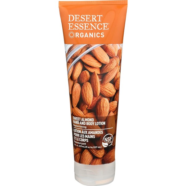 DESERT ESSENCE Almond Hand And Body Lotion, 8 FZ